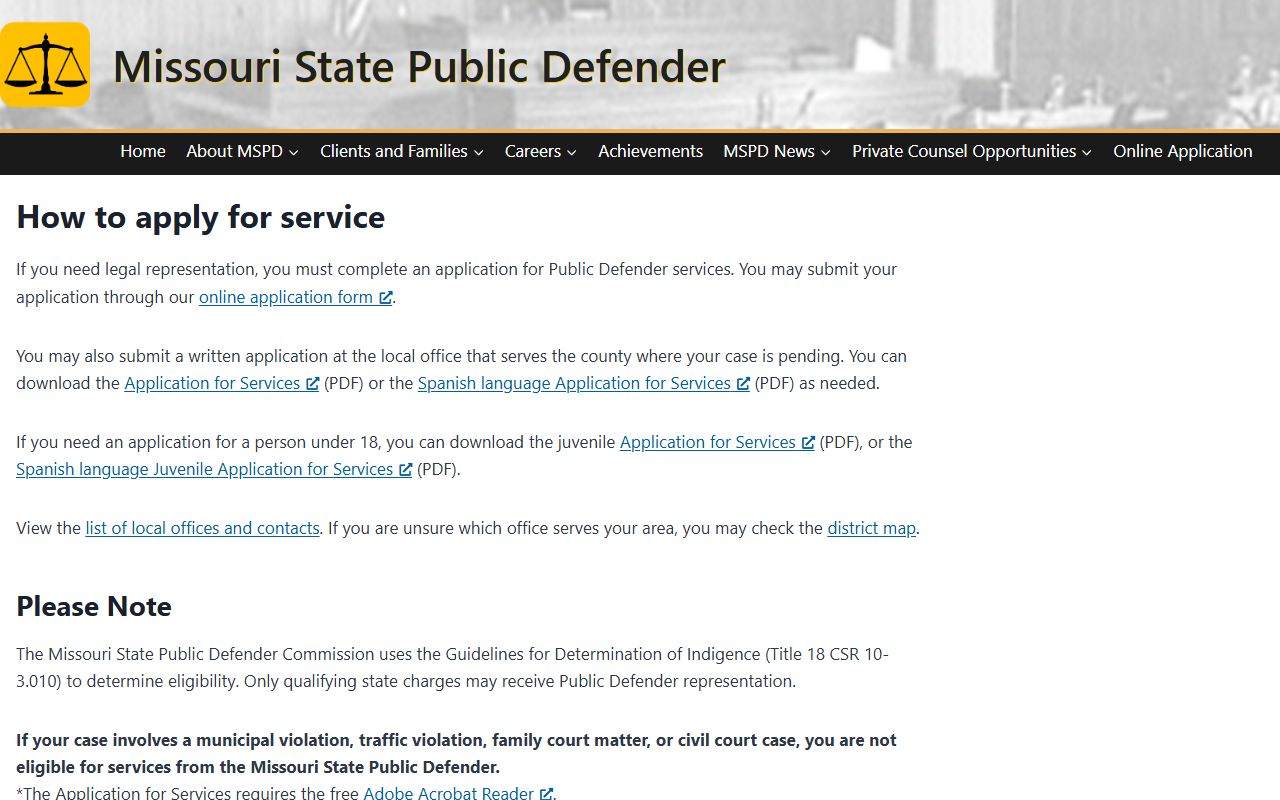 Newton County Circuit Clerk records and public defender application information