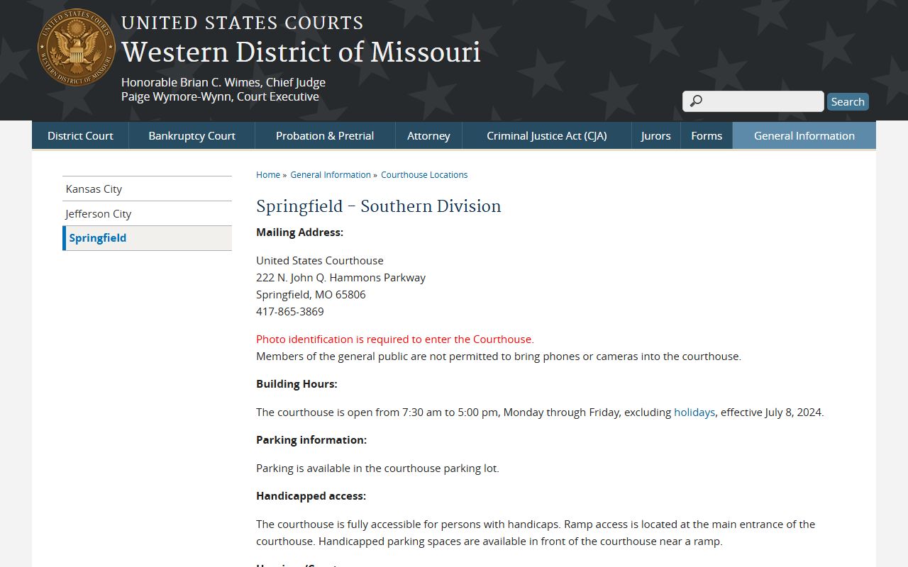 Newton County Circuit Court records contrasted with Springfield federal courthouse