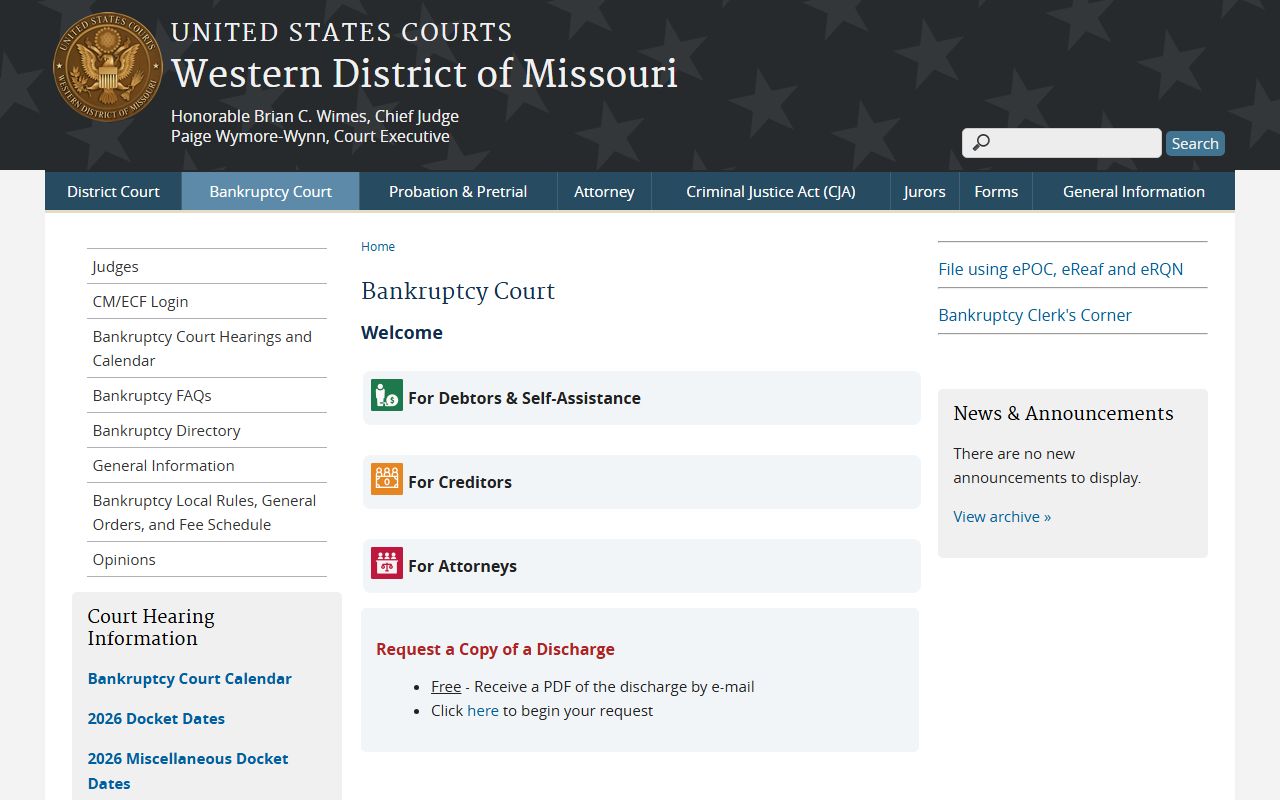 Newton County Circuit Court records contrasted with Western District bankruptcy court